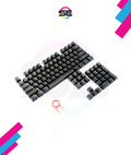 Redragon A107 104-Key Matte Black Replacement Keycaps – Standard Square Profile, Cherry MX Compatible, Red Keycap Puller Included – Black (US Layout)