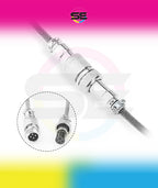 Redragon A115 Coiled USB-C Keyboard Cable – Double-Sleeved, Professional Reversed Coil, Aviator Connector, Gold-Plated USB-A – Space Gray / White