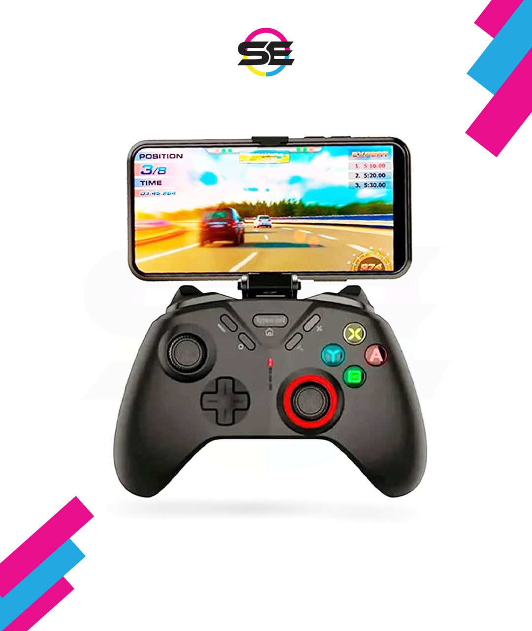 Redragon G711 Forge Wireless Gaming Controller – Bluetooth, 2.4GHz & USB-C, 8H Battery, RGB, Programmable Buttons, Removable Joysticks – PC, Switch, PS3/4, iOS & Android