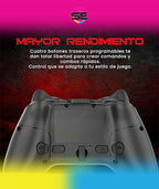 Redragon G711 Forge Wireless Gaming Controller – Bluetooth, 2.4GHz & USB-C, 8H Battery, RGB, Programmable Buttons, Removable Joysticks – PC, Switch, PS3/4, iOS & Android