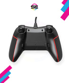 Redragon G713 Ephemera Wired Gaming Controller – Dual Vibration, Programmable Macro Button, Ergonomic Design – PC & Android – Black/Red