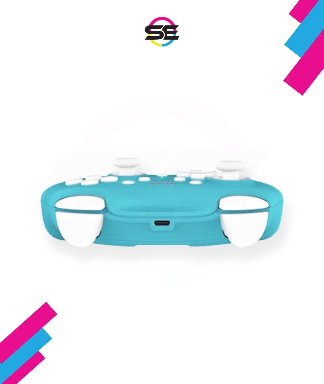 Redragon G815 Pluto Wireless Bluetooth Gaming Controller – Dual Vibration, NFC, Turbo, 3D Joystick – Switch, PS3/4/5, Xbox One X, PC & Android – Blue/White & Pink/Gray