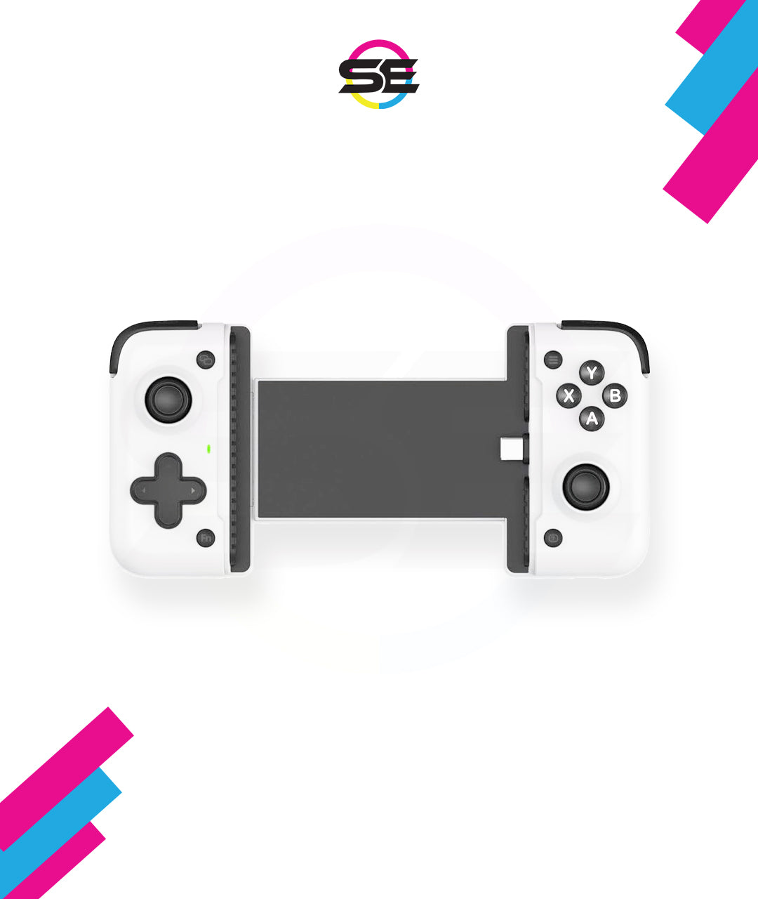 Redragon G817 Hoarah Mobile Gaming Controller – Telescopic Grip, 4 Modes (HD/XBOX/Virtual Touch/PS), USB-C & Lightning – Android & iOS – White