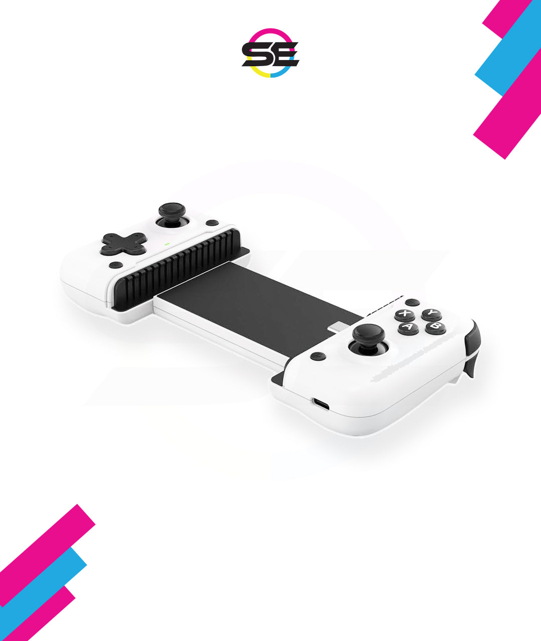 Redragon G817 Hoarah Mobile Gaming Controller – Telescopic Grip, 4 Modes (HD/XBOX/Virtual Touch/PS), USB-C & Lightning – Android & iOS – White