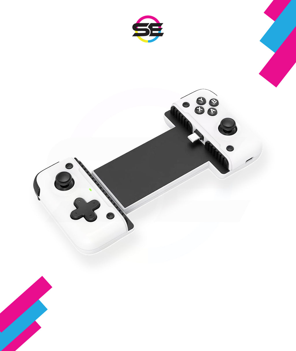 Redragon G817 Hoarah Mobile Gaming Controller – Telescopic Grip, 4 Modes (HD/XBOX/Virtual Touch/PS), USB-C & Lightning – Android & iOS – White