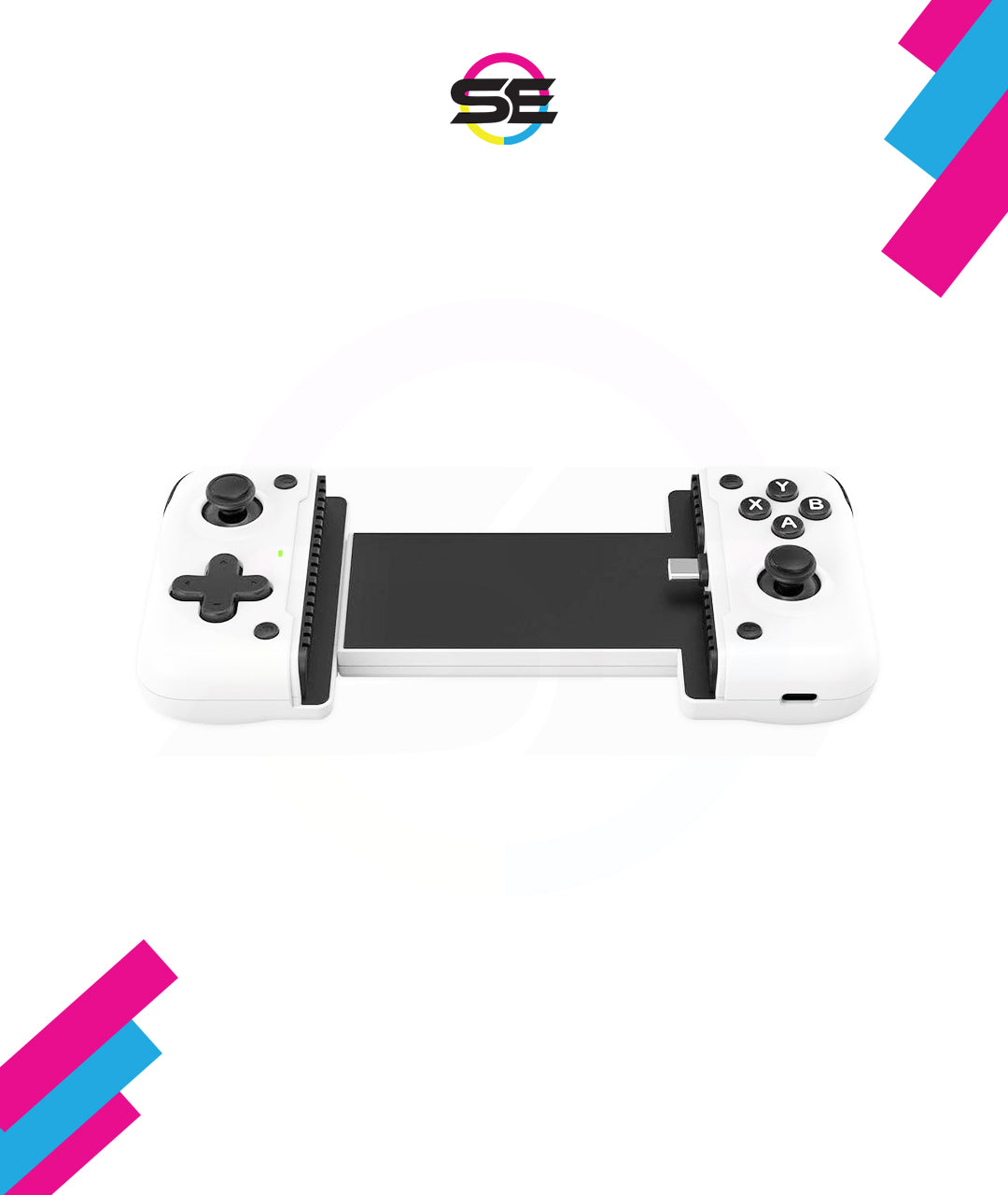 Redragon G817 Hoarah Mobile Gaming Controller – Telescopic Grip, 4 Modes (HD/XBOX/Virtual Touch/PS), USB-C & Lightning – Android & iOS – White