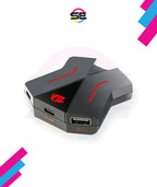 Redragon GA-200 Keyboard & Mouse to Console Converter – Plug & Play, No Lag – PS4, PS5, Xbox One X/S, Nintendo Switch – Black/Red