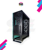 Redragon GC-801 IRONHIDE Full-Tower RGB Gaming PC Case – 4-Side Tempered Glass, 12 Fan Support, 6x GC-F008 RGB Turbo Fans Included, 360mm Radiator, CNC Aluminum Screws – Black