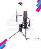 Redragon GM100 Gaming Stream Desktop Condenser Microphone – Cardioid Pattern, Shock Mount, Pop Filter, Tripod Stand, USB Plug-and-Play – Black