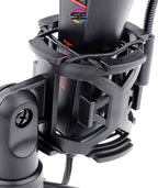 Redragon GM200 Gaming Stream Desktop Condenser Microphone – Omni-9765 Capsule, 50Hz-16kHz, Shock Mount, Pop Filter, Tripod Stand, USB – Black