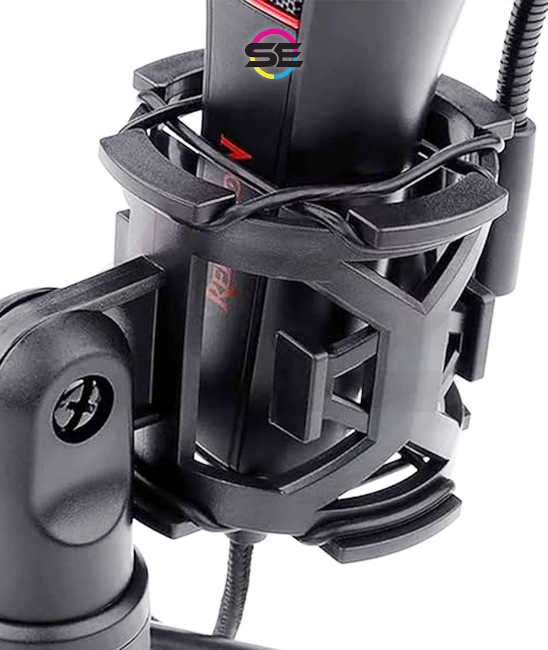 Redragon GM200 Gaming Stream Desktop Condenser Microphone – Omni-9765 Capsule, 50Hz-16kHz, Shock Mount, Pop Filter, Tripod Stand, USB – Black