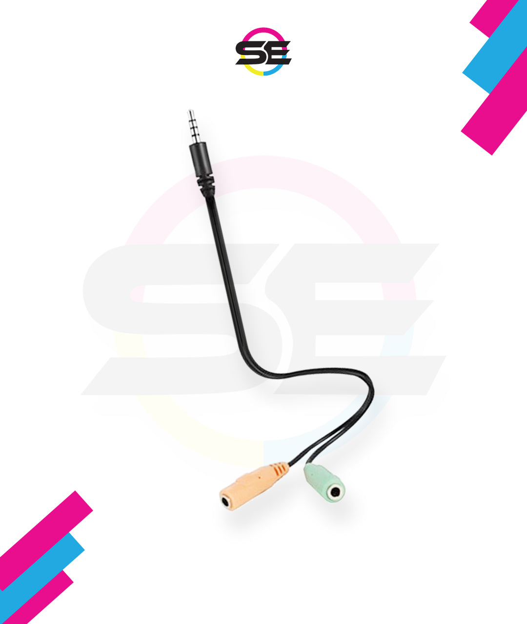 Redragon GM89 Clip-on Lavalier Microphone – Omnidirectional Condenser, 3.5mm, Y-Converter, Metal Clip, 1.8m Cable, Free Pouch – Black