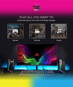 Redragon GS520 Anvil RGB Desktop Speakers – 2.0 Channel PC Stereo, 6 RGB Modes, Touch Control, Easy-Access Volume, USB Powered + 3.5mm – Black