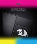 Redragon GS520 Anvil RGB Desktop Speakers – 2.0 Channel PC Stereo, 6 RGB Modes, Touch Control, Easy-Access Volume, USB Powered + 3.5mm – Black