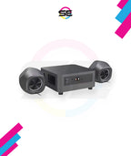Redragon GS590 PRO 2.1 Channel RGB Gaming Speaker – 22W EQ Mode, Dual 2" Drivers + 4" Wooden Subwoofer, Bluetooth, AUX, Wireless Remote, Dynamic RGB – Black