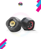 Redragon GS590 Wireless RGB Desktop Speakers – 2.0 Channel Stereo, 3Wx2, 2.25" Drivers, BT5.0/AUX/USB, In-Line Control Box, Dynamic Ambient RGB Backlight – Black