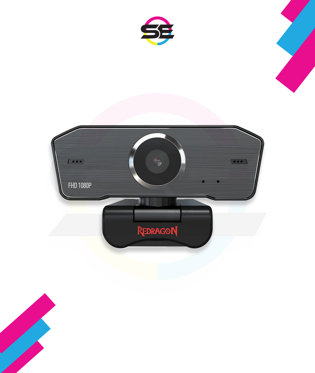 Redragon GW800 FHD 1080P Webcam with Built-in Dual Microphone, 360° Rotation – USB 2.0 Web Camera