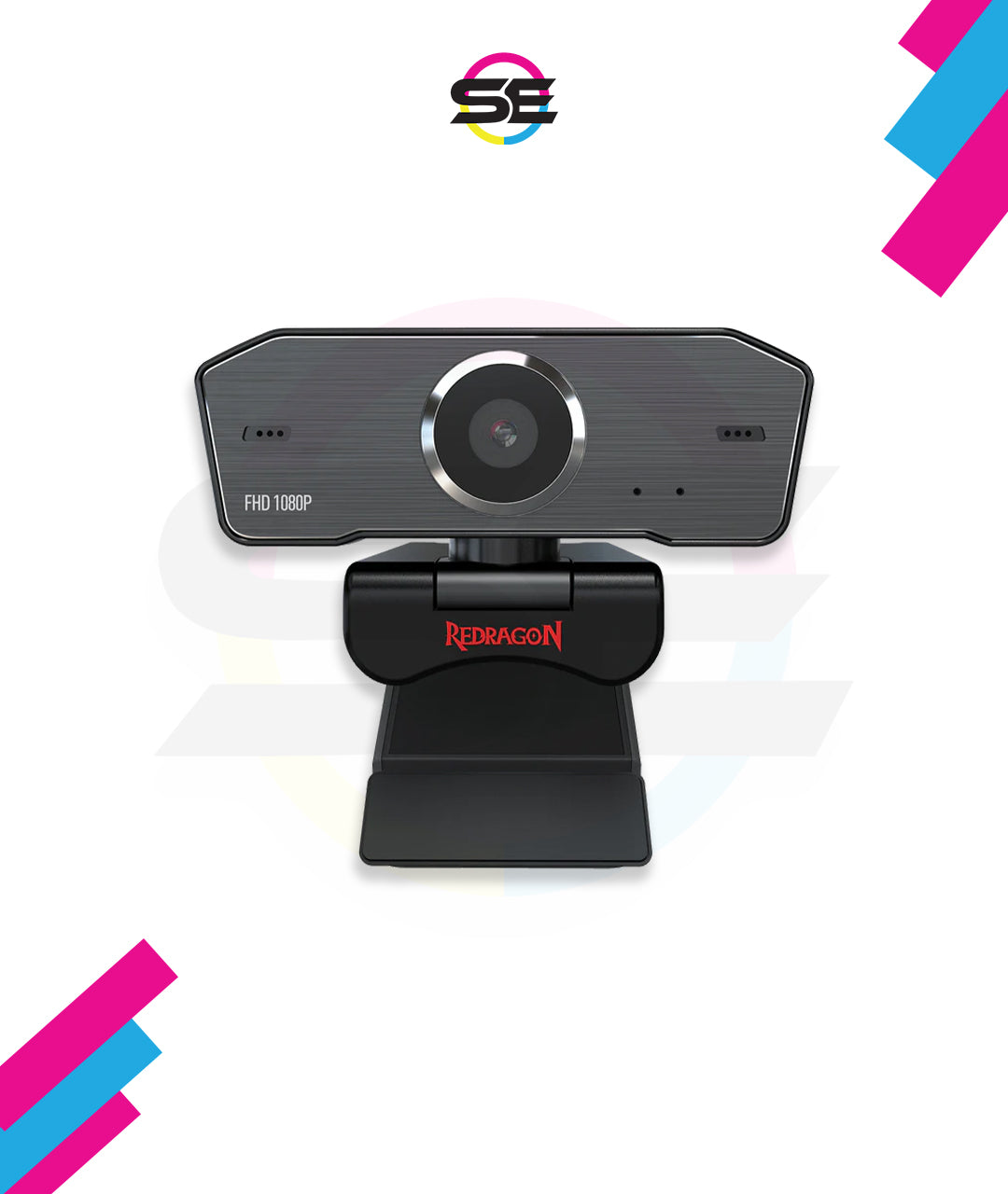 Redragon GW800 FHD 1080P Webcam with Built-in Dual Microphone, 360° Rotation – USB 2.0 Web Camera