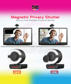 Redragon GW910 Oneshot FHD 1080P Webcam with Autofocus, Built-in Dual Microphone, Ring Light & 5-Level Digital Zoom