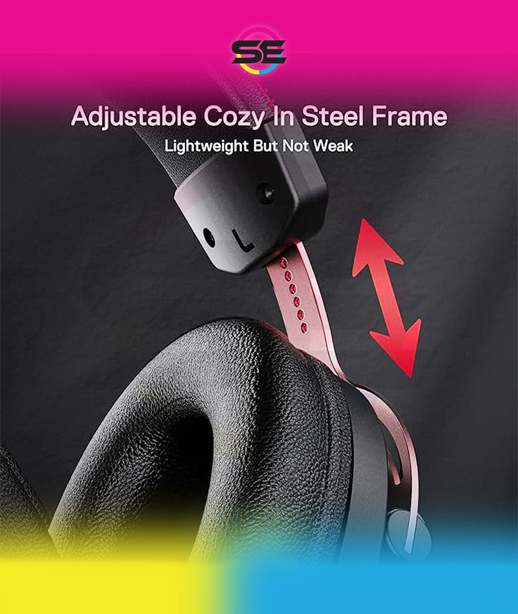 Redragon H386 DIOMEDES Wired Gaming Headset – 7.1 Surround Sound, 53mm Drivers, 188g Honeycomb Shell, Steel Frame, Detachable Boom Mic, USB-C/AUX/USB-A – Black/Red