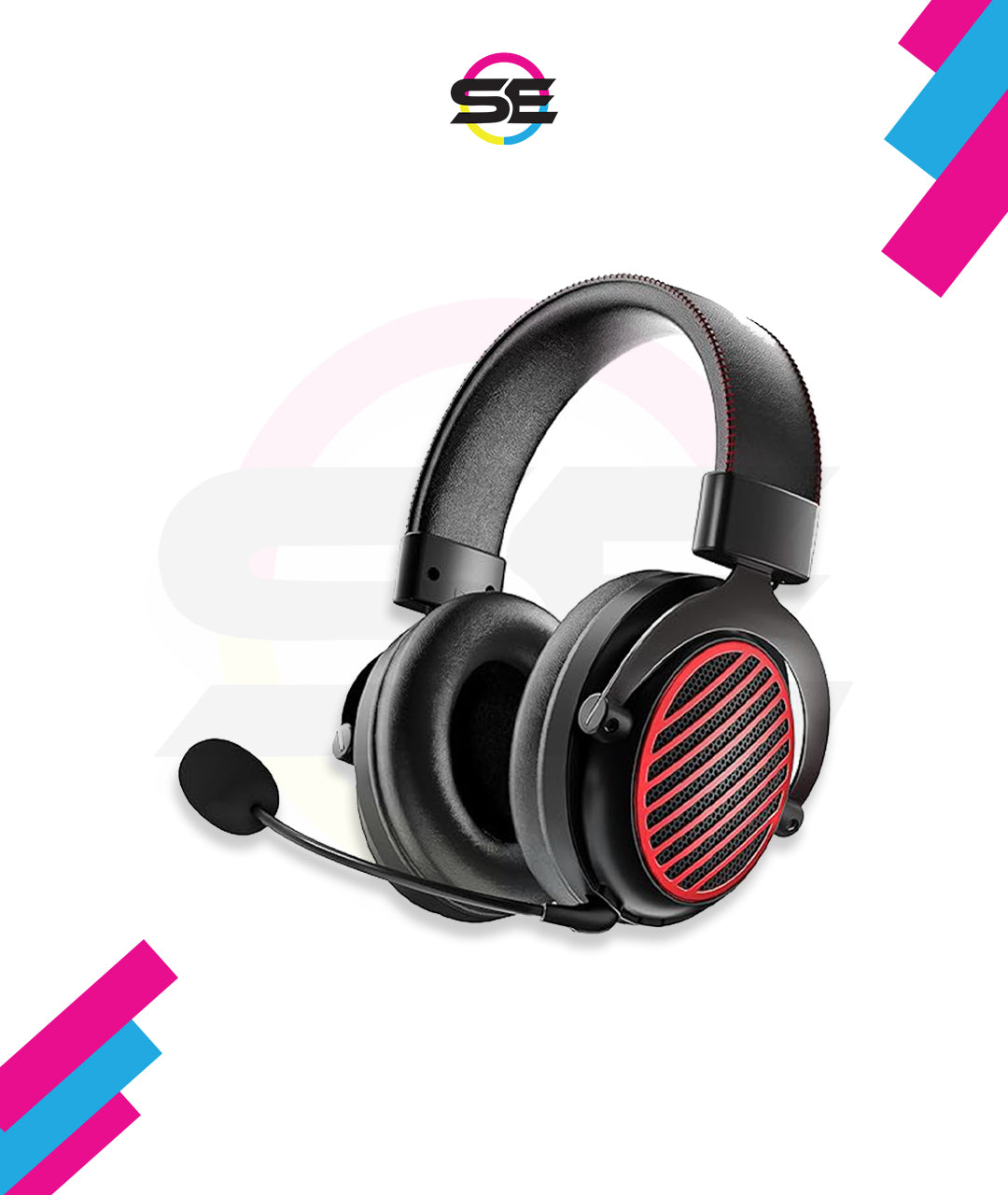 Redragon H540 PRO 4-in-1 Wireless Gaming Headset – Virtual 7.1 Surround, 53mm Drivers, Memory Foam, 360° Detachable Mic, Aluminum Bracket – Black
