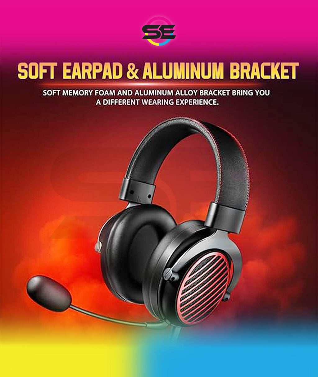 Redragon H540 PRO 4-in-1 Wireless Gaming Headset – Virtual 7.1 Surround, 53mm Drivers, Memory Foam, 360° Detachable Mic, Aluminum Bracket – Black