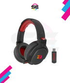 Redragon H838 HADES Wireless Gaming Headset – 2.4G & Bluetooth, Retractable Mic, Type-C Charging, Foldable Design – Black/Red