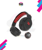 Redragon H838 HADES Wireless Gaming Headset – 2.4G & Bluetooth, Retractable Mic, Type-C Charging, Foldable Design – Black/Red