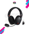 Redragon H848 IRE PRO Ultra-Light Wireless Gaming Headset – 3-Mode (2.4G/BT/Wired), 40mm Drivers, Virtual 7.1, 25H Battery, Detachable Mic – Black