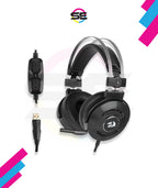 Redragon H991 TRITON Wired Gaming Headset – Virtual 7.1 Surround Sound, ANC Microphone, Super Soft Ear Pads, In-Line Control – Black/Silver
