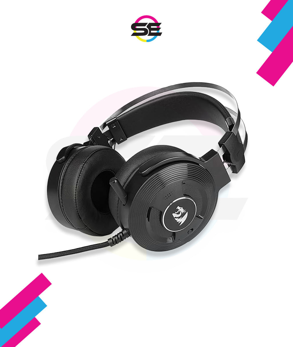 Redragon H991 TRITON Wired Gaming Headset – Virtual 7.1 Surround Sound, ANC Microphone, Super Soft Ear Pads, In-Line Control – Black/Silver