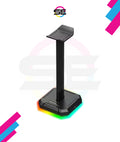 Redragon HA300 SCEPTER PRO RGB Gaming Headset Stand – Aluminum Bar, 2x USB Hub, 3.5mm AUX, Type-C Powered, Non-Slip Base – Black