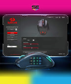 Redragon IMPACT MMO Wired Gaming Mouse 12400 DPI