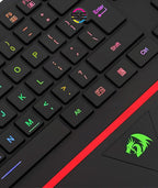 Redragon K502 RGB Gaming Keyboard – Membrane, 104 Key, Silent, Wrist Rest