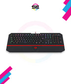 Redragon K502 RGB Gaming Keyboard – Membrane, 104 Key, Silent, Wrist Rest