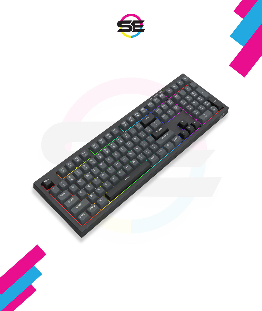 Redragon K518 CRUX RGB Wired Membrane Gaming Keyboard – 108 Keys
