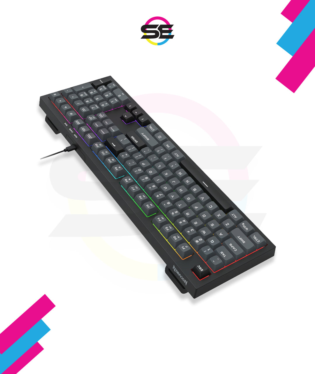 Redragon K518 CRUX RGB Wired Membrane Gaming Keyboard – 108 Keys
