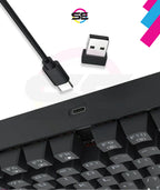 Redragon K552 KUMARA PRO RGB Wireless Mechanical Gaming Keyboard – 87 Keys TKL, Red Switch – Black