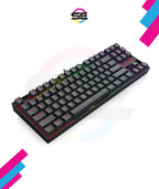 Redragon K552 KUMARA RGB Wired Mechanical Gaming Keyboard – 87 Keys TKL, ABS Metal Design – Black