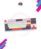 Redragon K552-WLR KUMARA RGB Wired Mechanical Gaming Keyboard – 87 Keys TKL, Hot-Swappable Red Switch, Rainbow LED – White/Black/Red