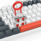Redragon K552-WLR KUMARA RGB Wired Mechanical Gaming Keyboard – 87 Keys TKL, Hot-Swappable Red Switch, Rainbow LED – White/Black/Red