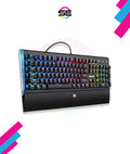 Redragon K569 RGB Wired Mechanical Gaming Keyboard – 104 Keys Full Size, Wrist Rest, Keycap Puller – Black