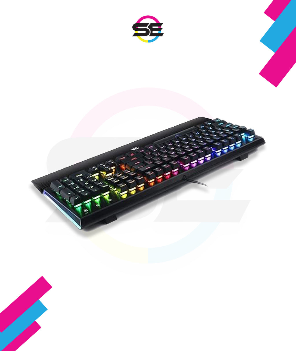 Redragon K569 RGB Wired Mechanical Gaming Keyboard – 104 Keys Full Size, Wrist Rest, Keycap Puller – Black