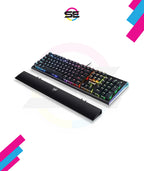 Redragon K569 RGB Wired Mechanical Gaming Keyboard – 104 Keys Full Size, Wrist Rest, Keycap Puller – Black