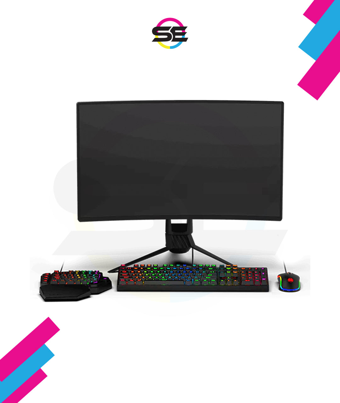 Redragon K585 DITI One-Handed RGB Mechanical Gaming Keyboard – 42 Keys, Blue Switch, 7 Macro Keys, Detachable Wrist Rest – Black