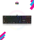 Redragon K608 Elite VALHEIM Rainbow RGB Wired Mechanical Gaming Keyboard – 104 Keys Full Size NKRO, Black Switch (Soft Tactile, Low Noise) – Black