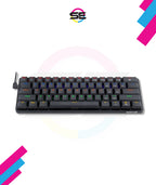 Redragon K615P-KBS ELISE PRO RGB Wireless Tri-Mode Mechanical Gaming Keyboard – 60% Layout, Low Profile Blue Switch, Bluetooth + 2.4G + Type-C – Black