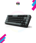 Redragon K662L-K1RS Wireless Portable 65% Mechanical Gaming Keyboard – 68 Keys, Red Switch, Double-Shot Keycaps, 2.4G + Bluetooth, 2×AAA Battery – Dark Gray/Black