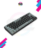 Redragon K662L-K1RS Wireless Portable 65% Mechanical Gaming Keyboard – 68 Keys, Red Switch, Double-Shot Keycaps, 2.4G + Bluetooth, 2×AAA Battery – Dark Gray/Black