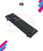 Redragon K679 RGB Full Size Wired Mechanical Gaming Keyboard – 104 Keys, Blue Switch, Sound Absorbing Foam, RGB Side Lighting – Black